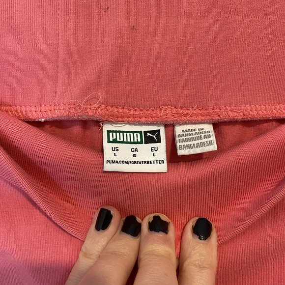 Puma Pink & White Tight Bodycon Skirt - Picture 6 of 6